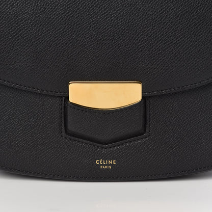 Celine Grained Calfskin Medium Trotteur Black 12 of 12