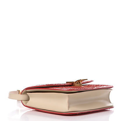 Celine Watersnake Medium Classic Box Red 4 of 10