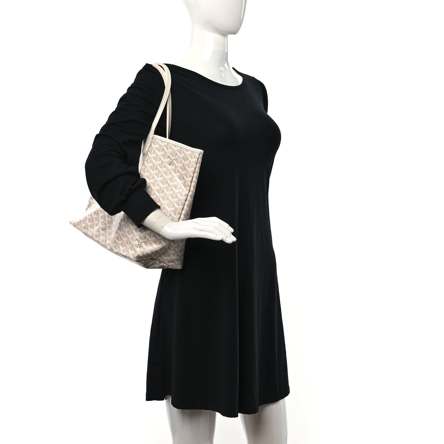 Goyardine Saint Louis Claire Voie PM White Pink