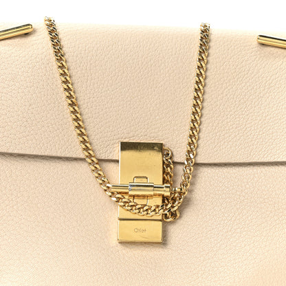 Chloe Grained Lambskin Drew Shoulder Bag Abstract White 8 of 10