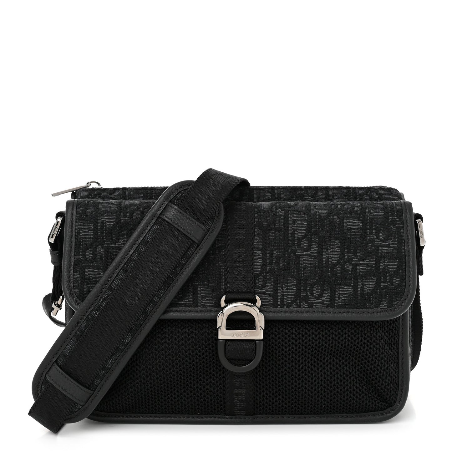 Oblique Jacquard Dior 8 Bag With Strap Black Multicolor