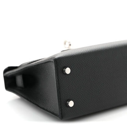 Hermes Epsom Mini Kelly Sellier 20 Black 9 of 11