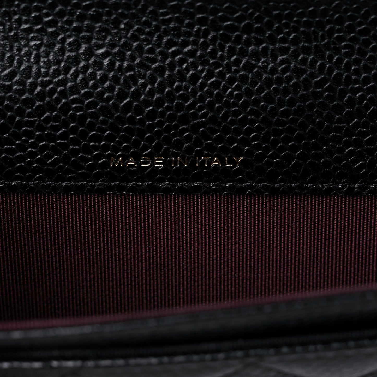 Caviar Quilted Flap Card Holder Wallet Black