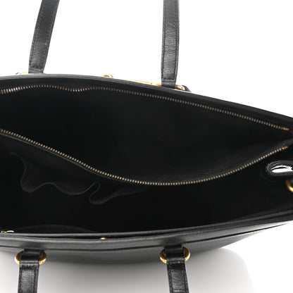Gucci Textured Calfskin Large Bright Bit Tote Black 5 of 10