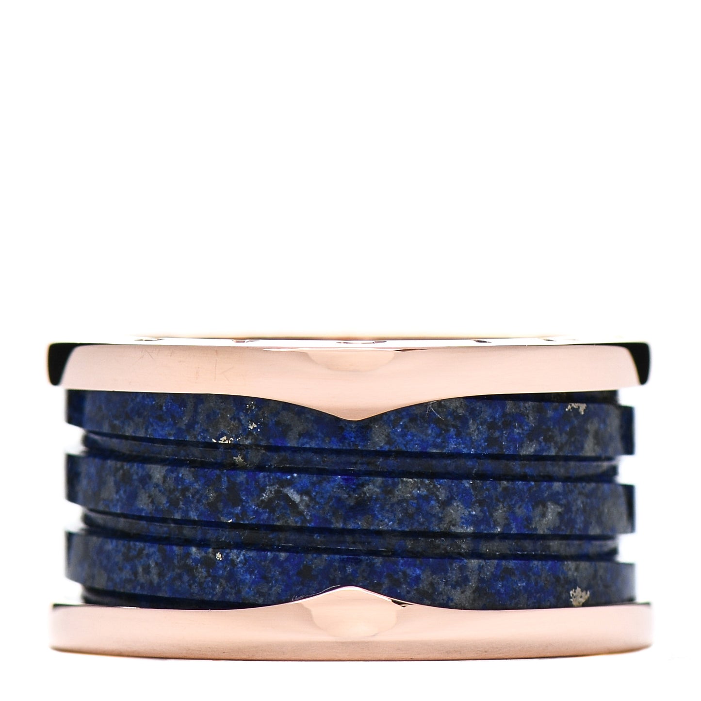 18K Rose Gold Lapis Lazuli B.Zero1 Four-Band Ring 57 8