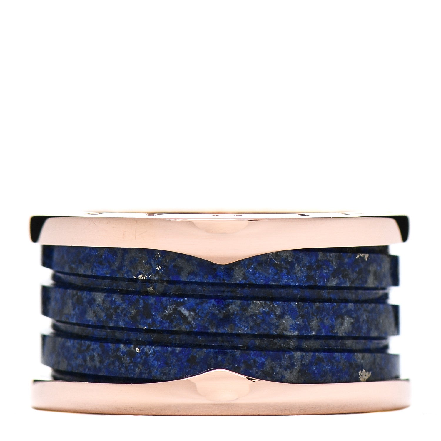 Bulgari 18K Rose Gold Lapis Lazuli B.Zero1 Four-Band Ring 57 8 3 of 6