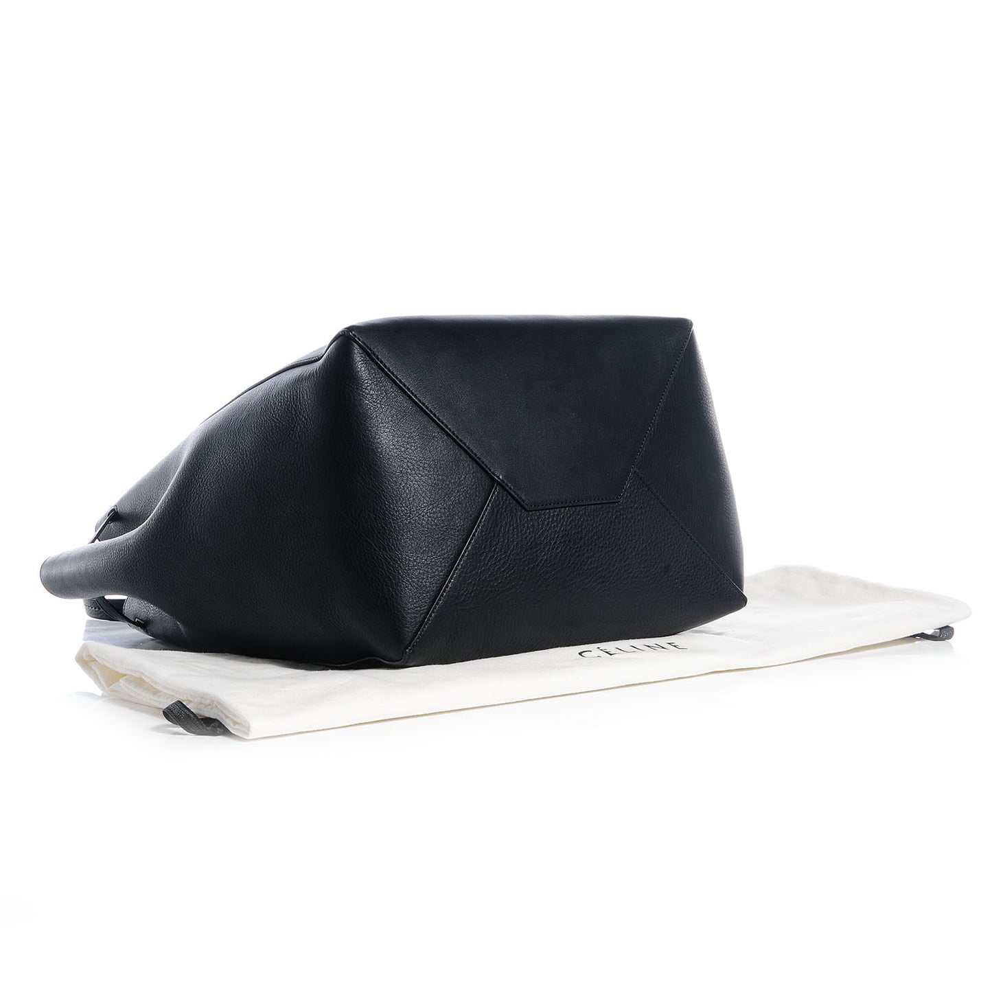 Soft Grained Calfskin Medium Cabas Phantom Black