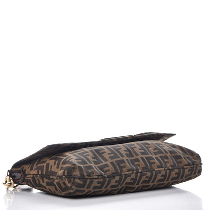Fendi Zucca Patent Large Mia Shoulder Flap Tobacco 4 of 7