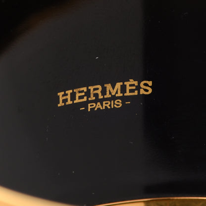 Hermes Enamel Printed Grand Apparat Extra Wide Bracelet 65 White 4 of 5