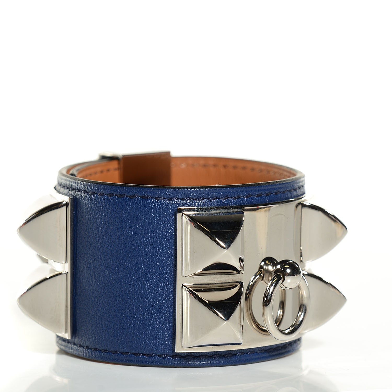 Hermes Swift Collier De Chien CDC Bracelet Small Bleu Saphir 6 of 7