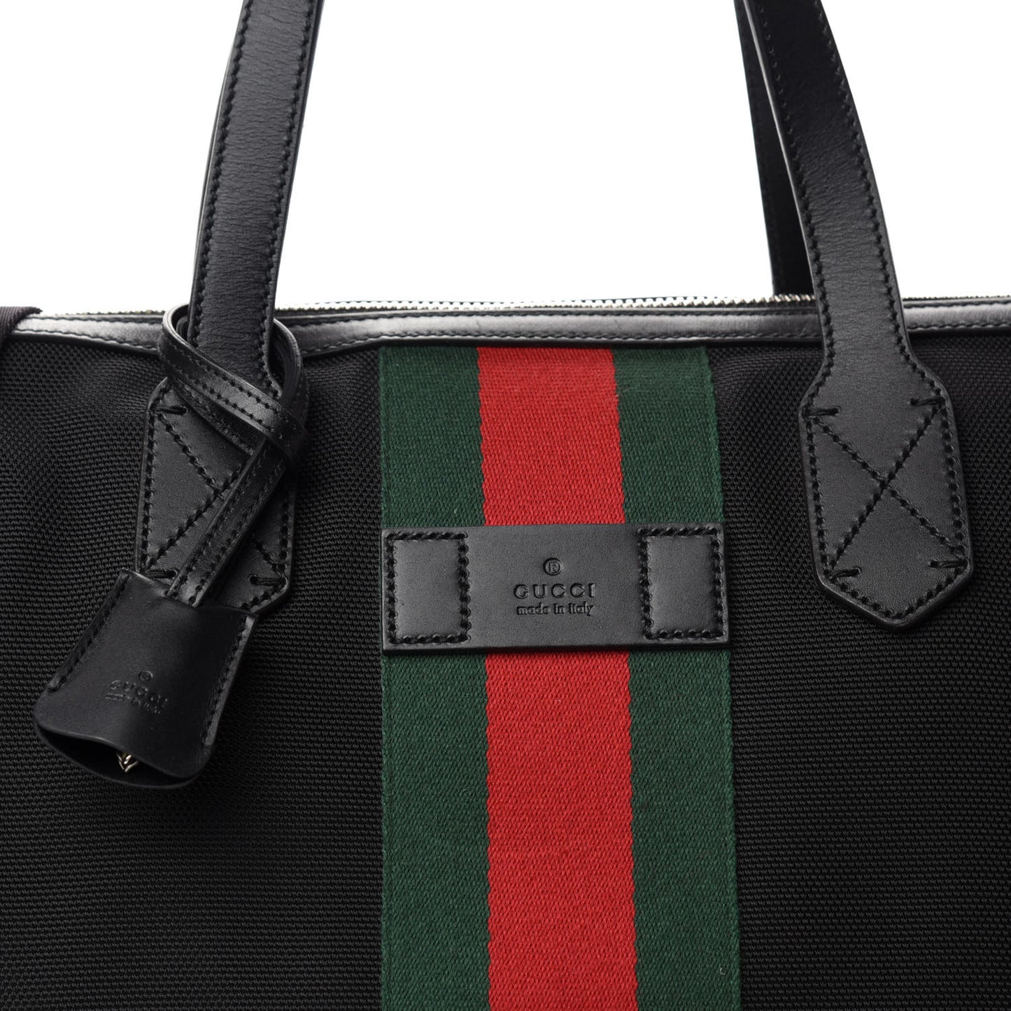 Canvas Web Duffle Bag Black
