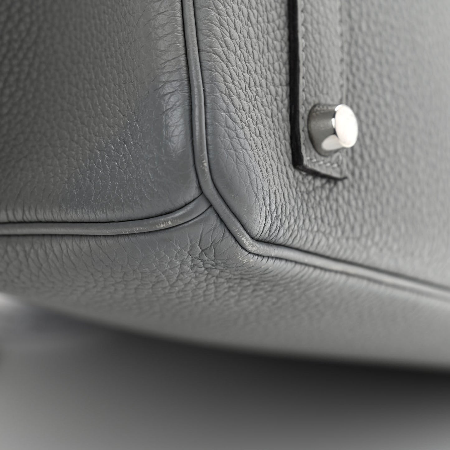 Togo Bi-Color Birkin 35 Gris Mouette Bleu Agate