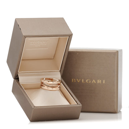 Bulgari 18K Rose Gold B.Zero1 Legend Three-Band Ring 57 8 5 of 5