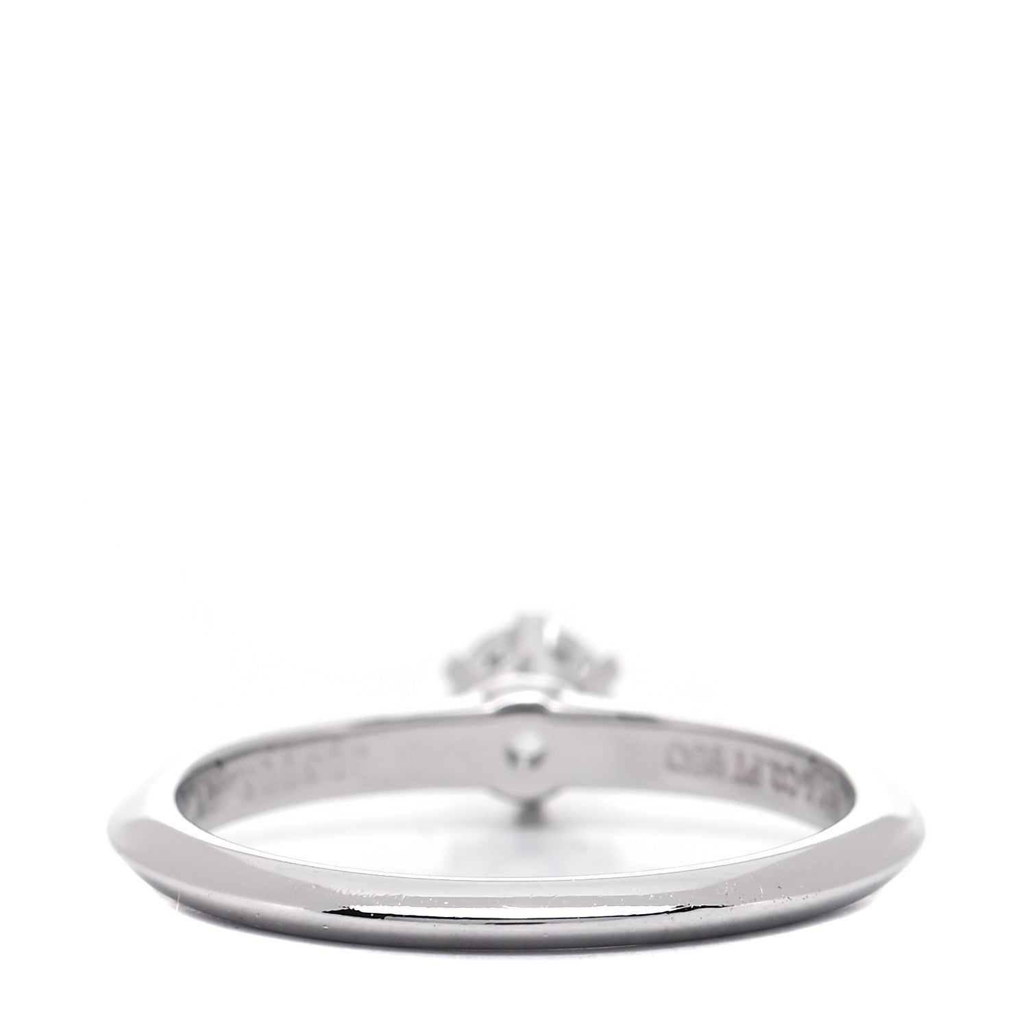 Tiffany Platinum Diamond .26ct Solitaire Engagement Ring 51 5.5 3 of 5