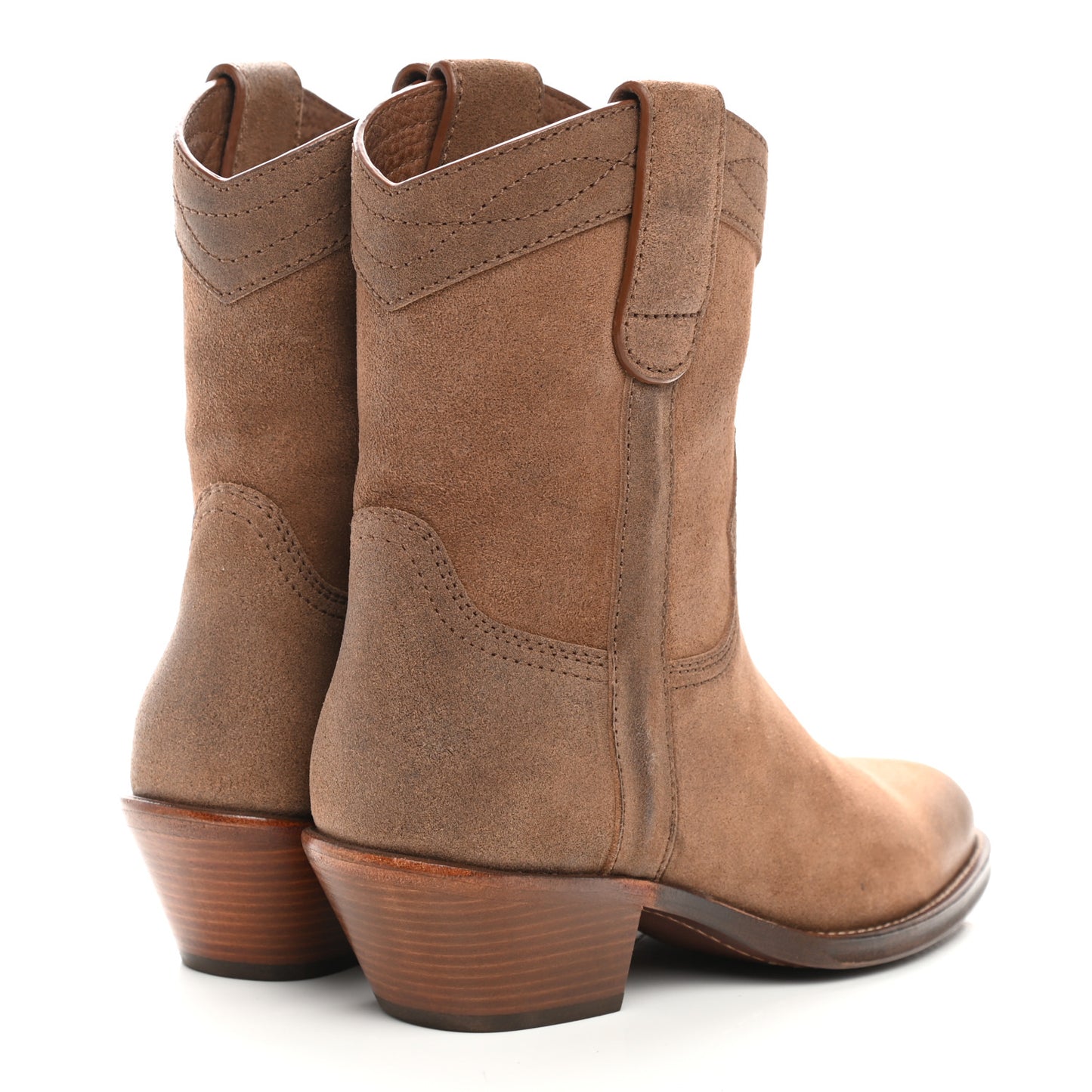 Suede Eastwood Western Boots 37.5 Vintage Brown