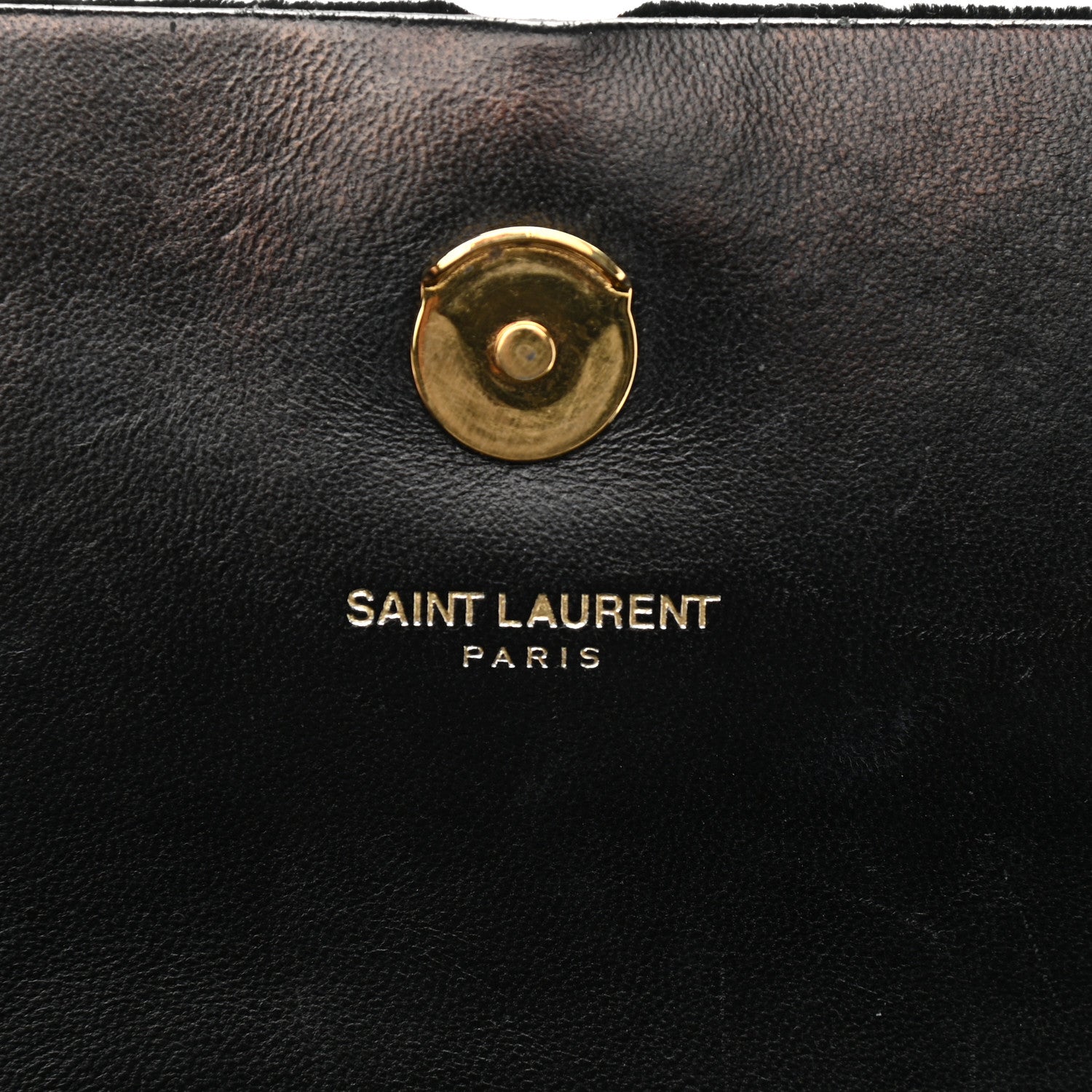 Saint Laurent Velvet Medium Monogram Kate Tassel Shoulder Bag Black 6 of 15