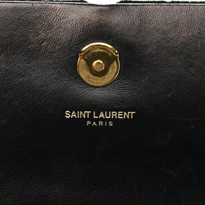 Saint Laurent Velvet Medium Monogram Kate Tassel Shoulder Bag Black 6 of 15
