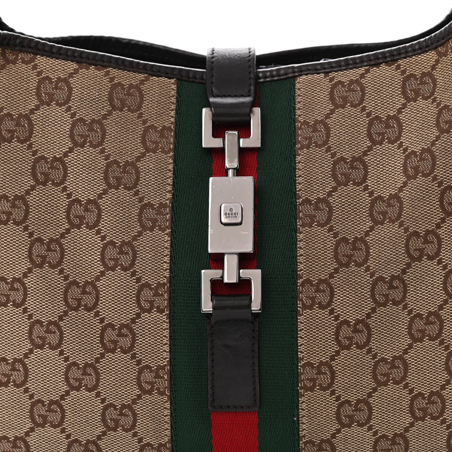 Monogram Web Jackie O Hobo Dark Brown