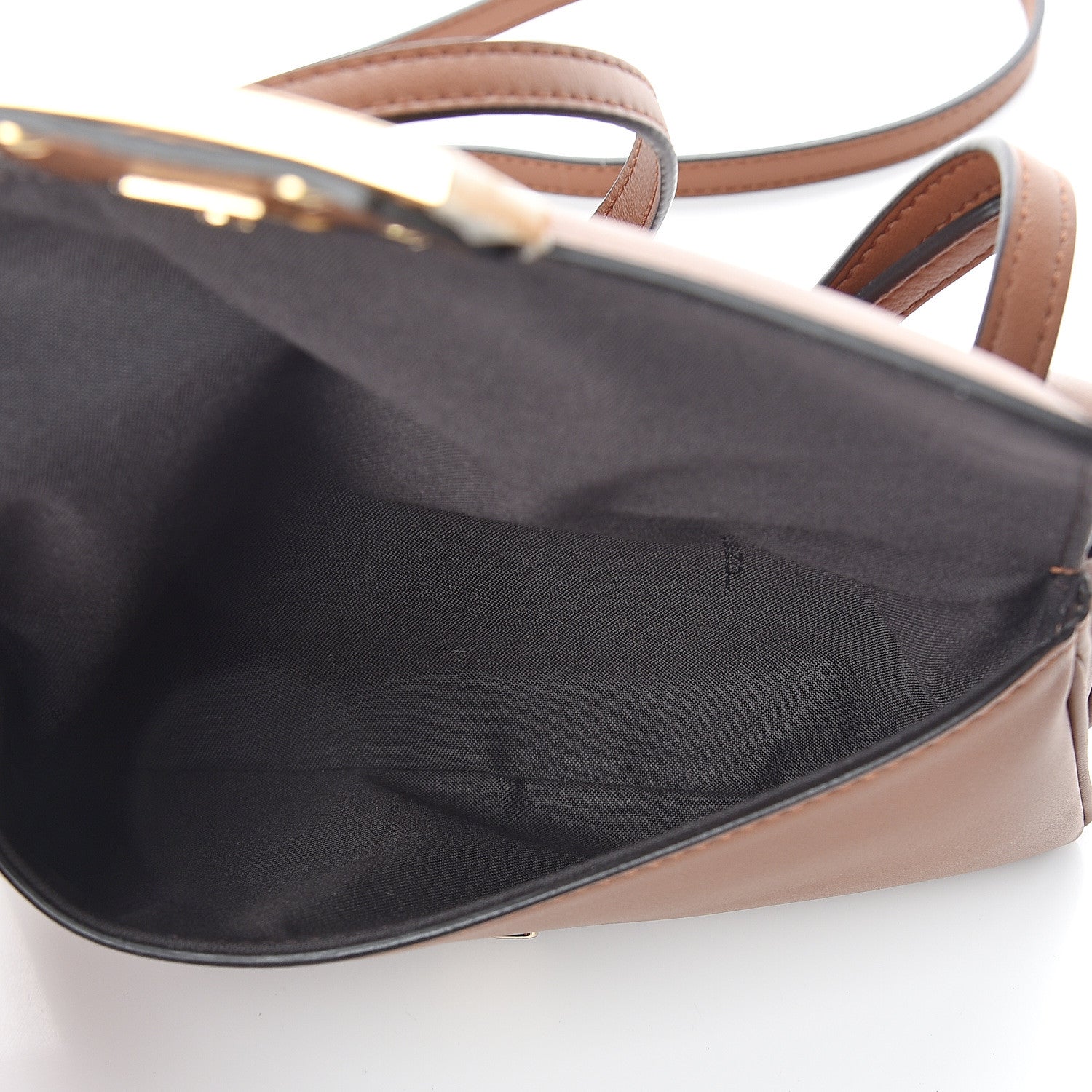 Fendi Vitello Grace Matte Duo Baguette Camel 4 of 8