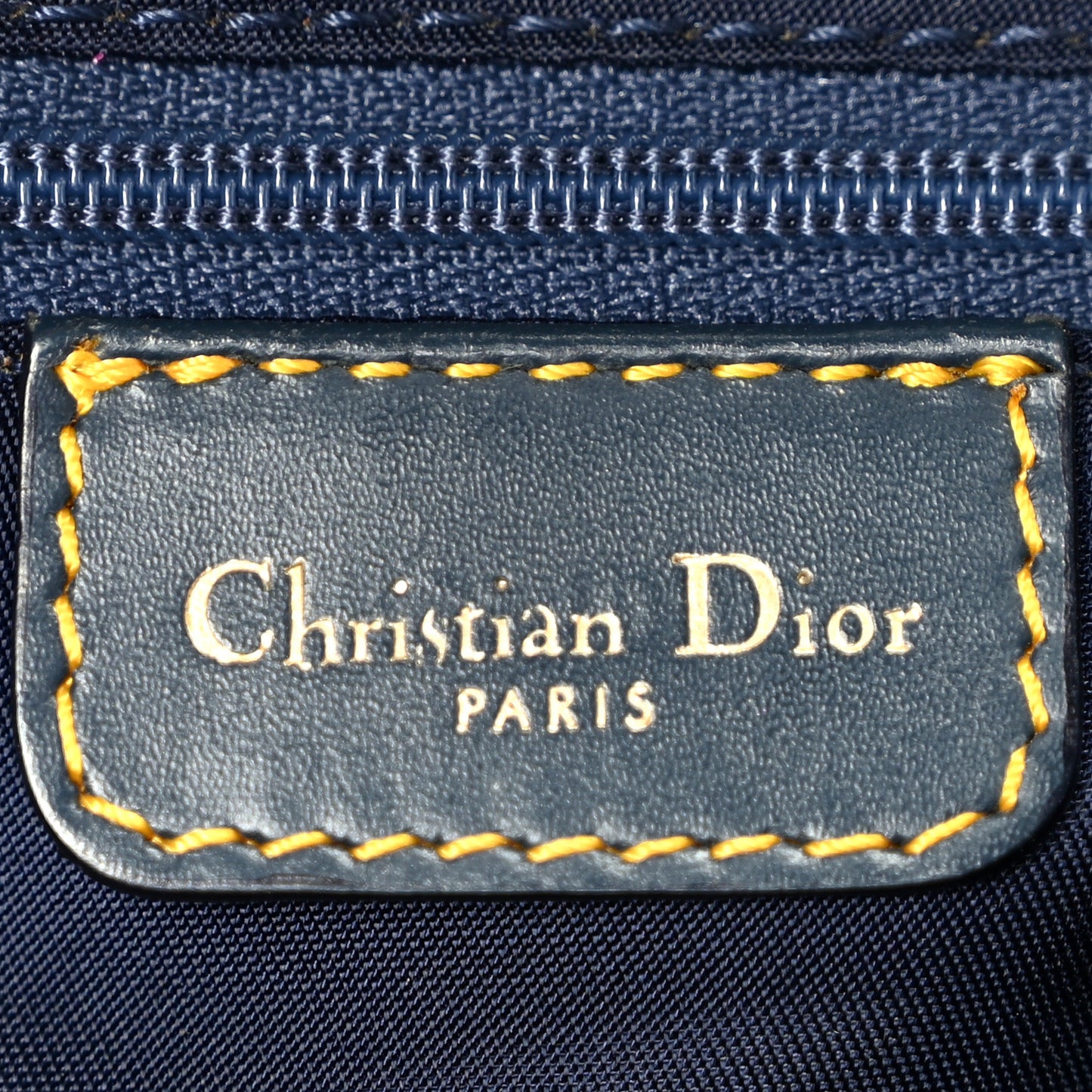 Monogram Double Saddle Bag Navy Blue
