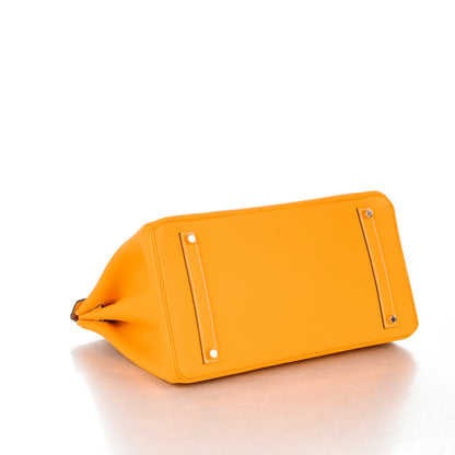 Hermes Epsom Candy Birkin 35 Jaune D'Or Potiron 5 of 25