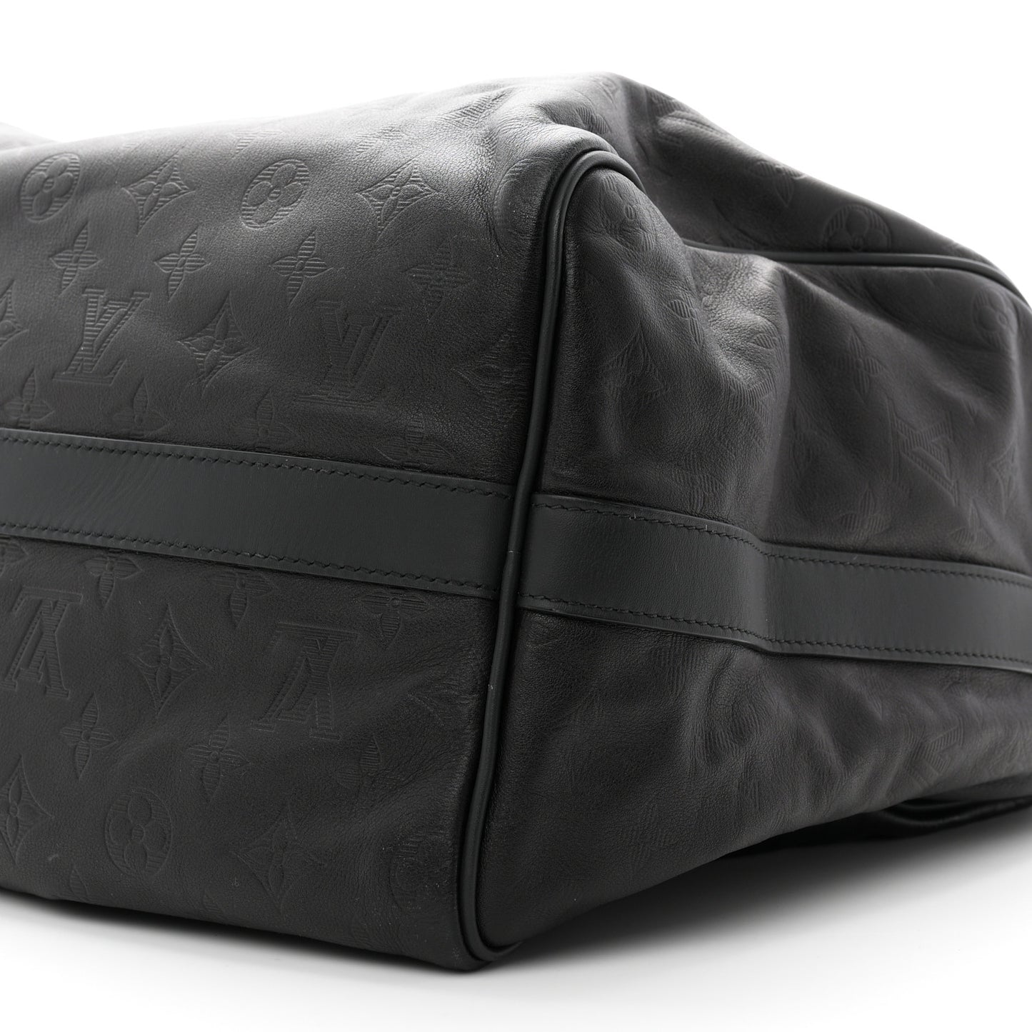 Calfskin Shadow Monogram Mens Speedy Bandouliere 40