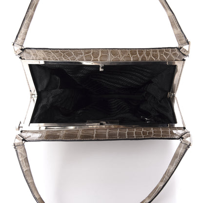 Prada Crocodile Frame Bag 5 of 9