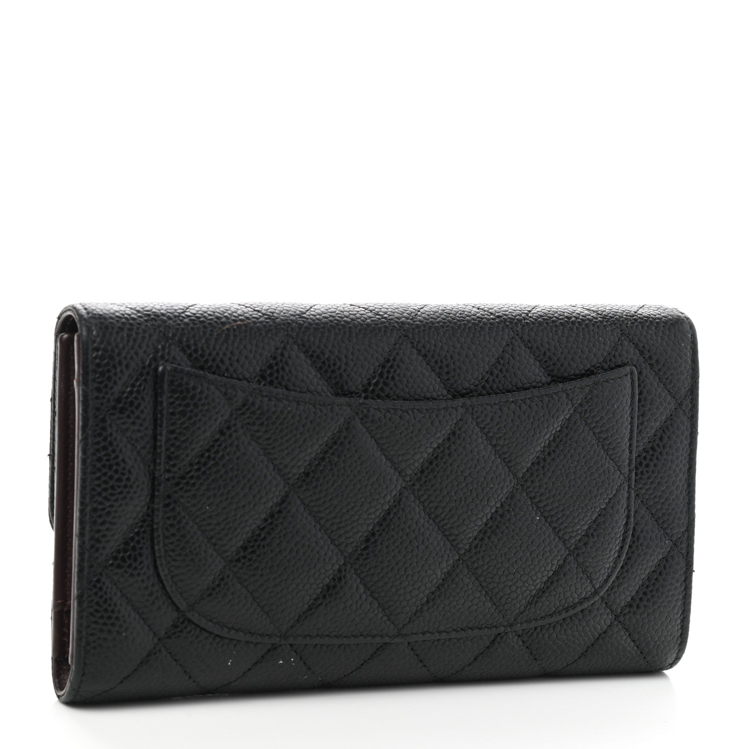 Chanel Caviar Quilted Large Flap Wallet Black 3 of 9