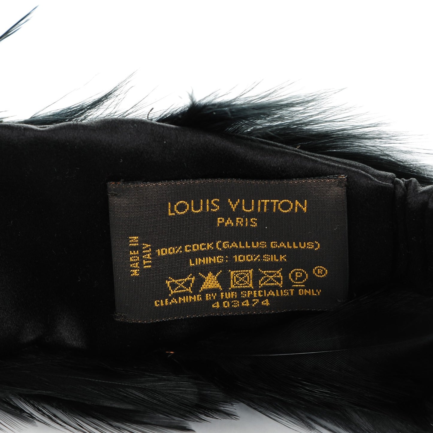 Fetish Feather Headband Black
