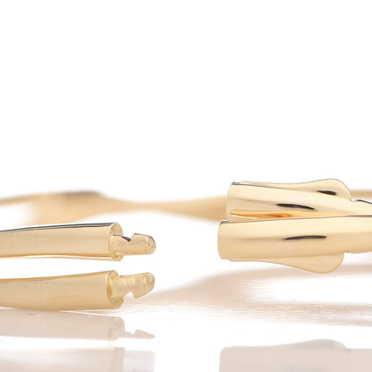 David Yurman 18K Yellow Gold Continuance Center Twist Bracelet 5 of 6