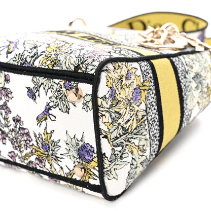 Christian Dior Canvas Embroidered Chardons Toile De Jouy Medium Lady D-Lite Latte Multicolor 9 of 11