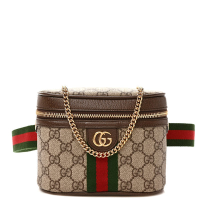 Gucci GG Supreme Monogram Web Ophidia Belt Bag 110 44 Dark Brown 1 of 10
