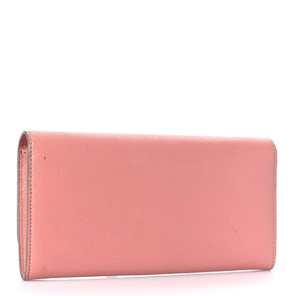 Fendi Vitello Elite Crystal Eye Monster Continental Wallet on Chain Grigio Polvere Ribes Multicolor 3 of 13