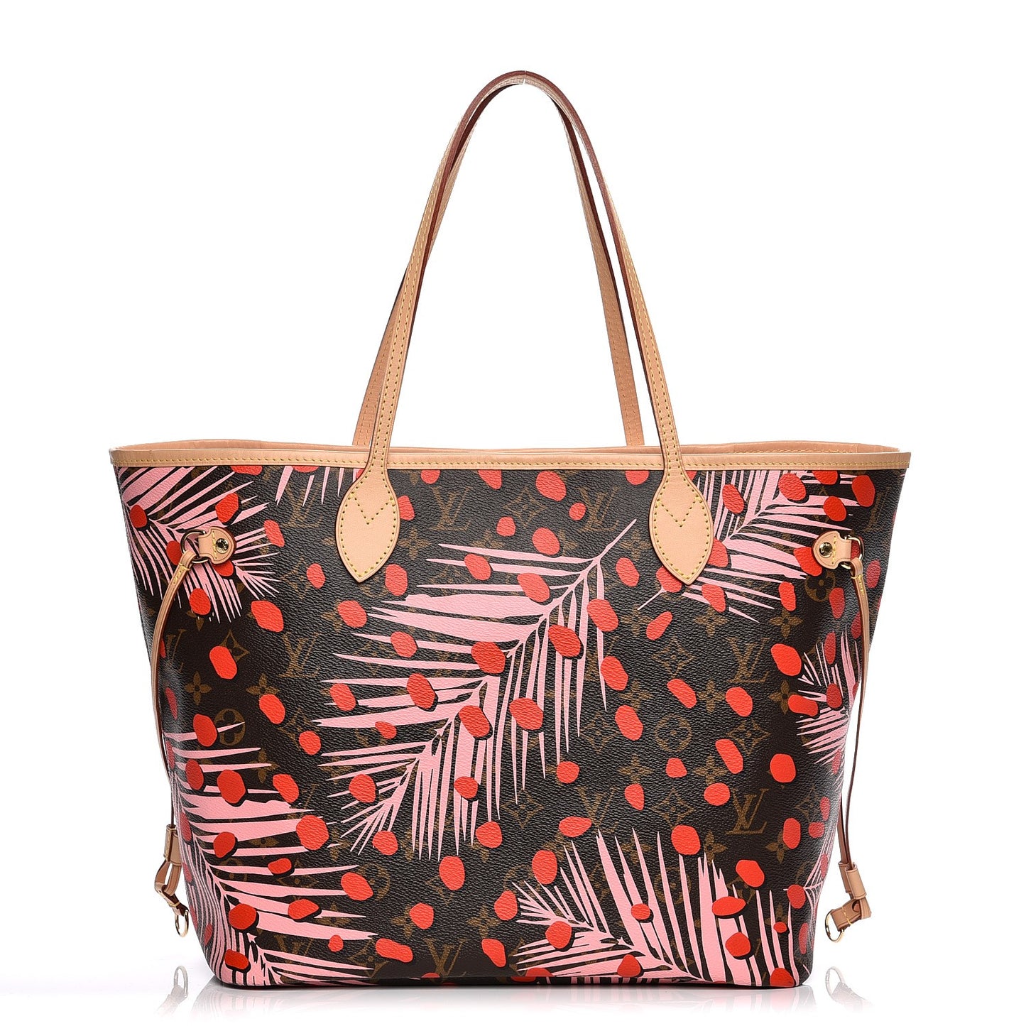 Monogram Jungle Dots Neo Neverfull MM Sugar Pink Poppy