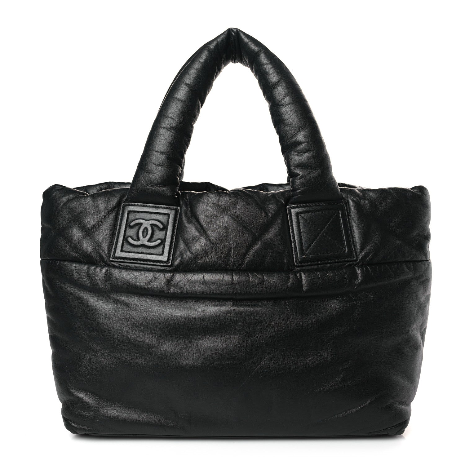 Chanel Lambskin Quilted Small Coco Cocoon Reversible Tote Black 1 of 9