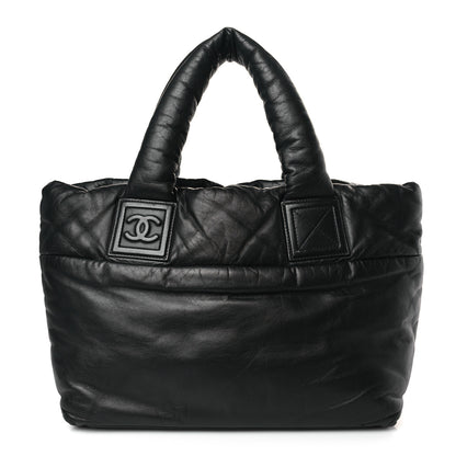 Chanel Lambskin Quilted Small Coco Cocoon Reversible Tote Black 1 of 9