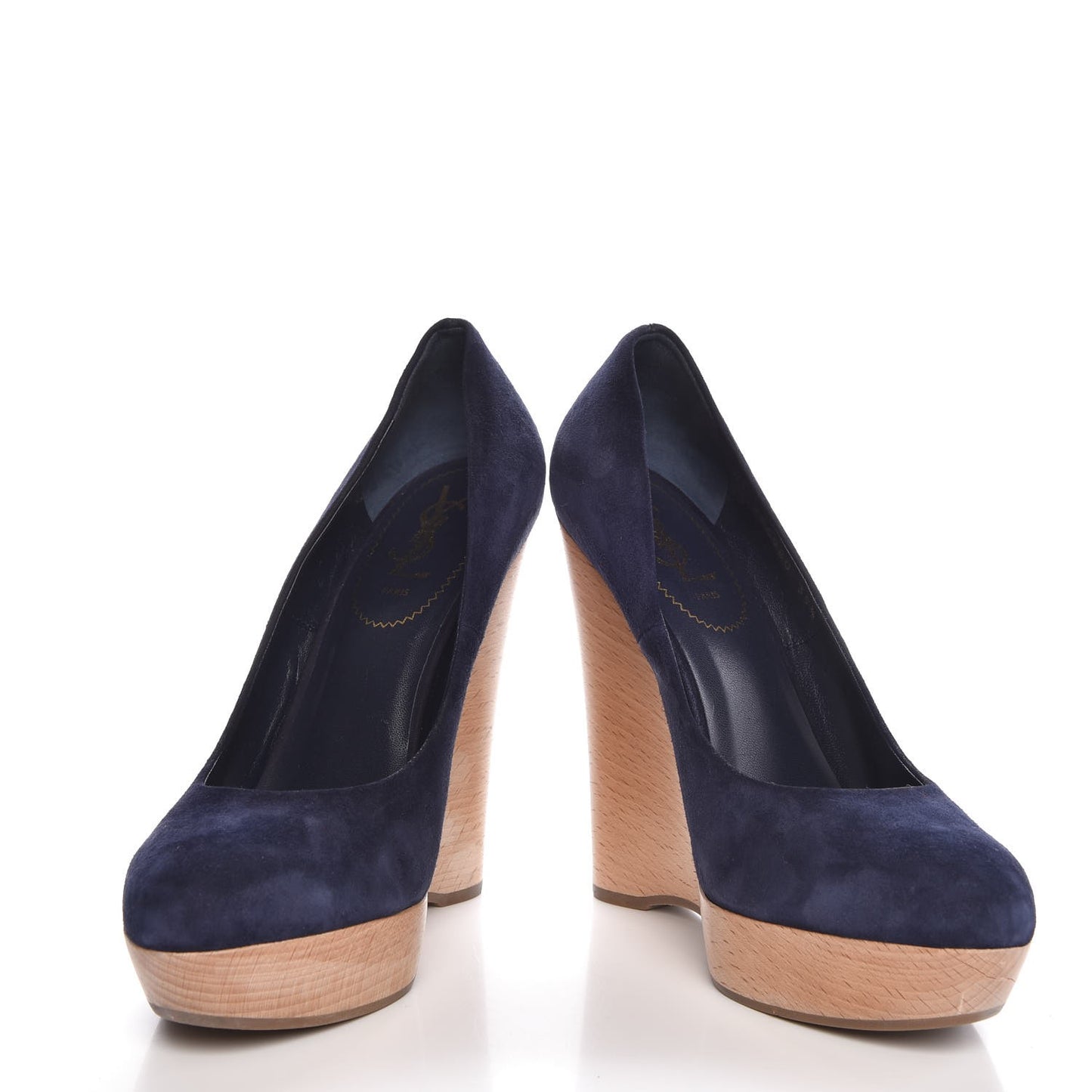 Scamosciato Myrna 140 Platform Wedge 39.5 Navy