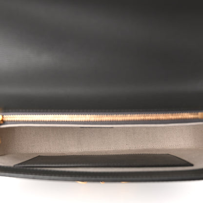 Gucci Azalea Calfskin Web Horsebit 1955 Shoulder Bag Graphite Grey 5 of 9