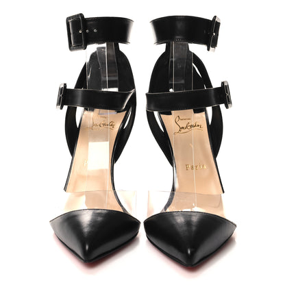 Christian Louboutin Calfskin PVC Multimiss 100 Pumps 40 Black 2 of 10