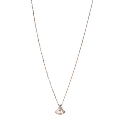 Bulgari 18K Rose Gold Diamond Divas' Dream Openwork Pave Pendant Necklace 1 of 7