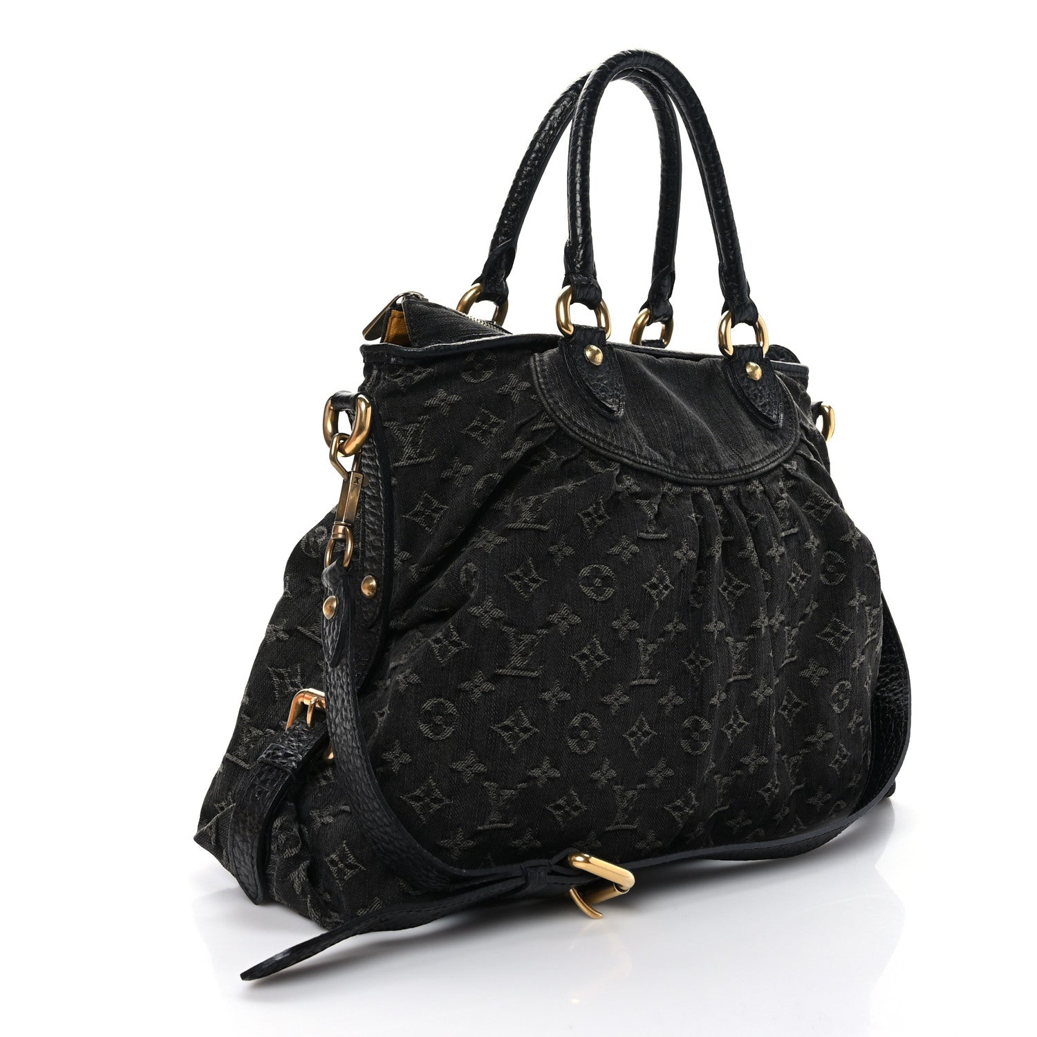 Louis Vuitton Denim Neo Cabby GM Black 3 of 8