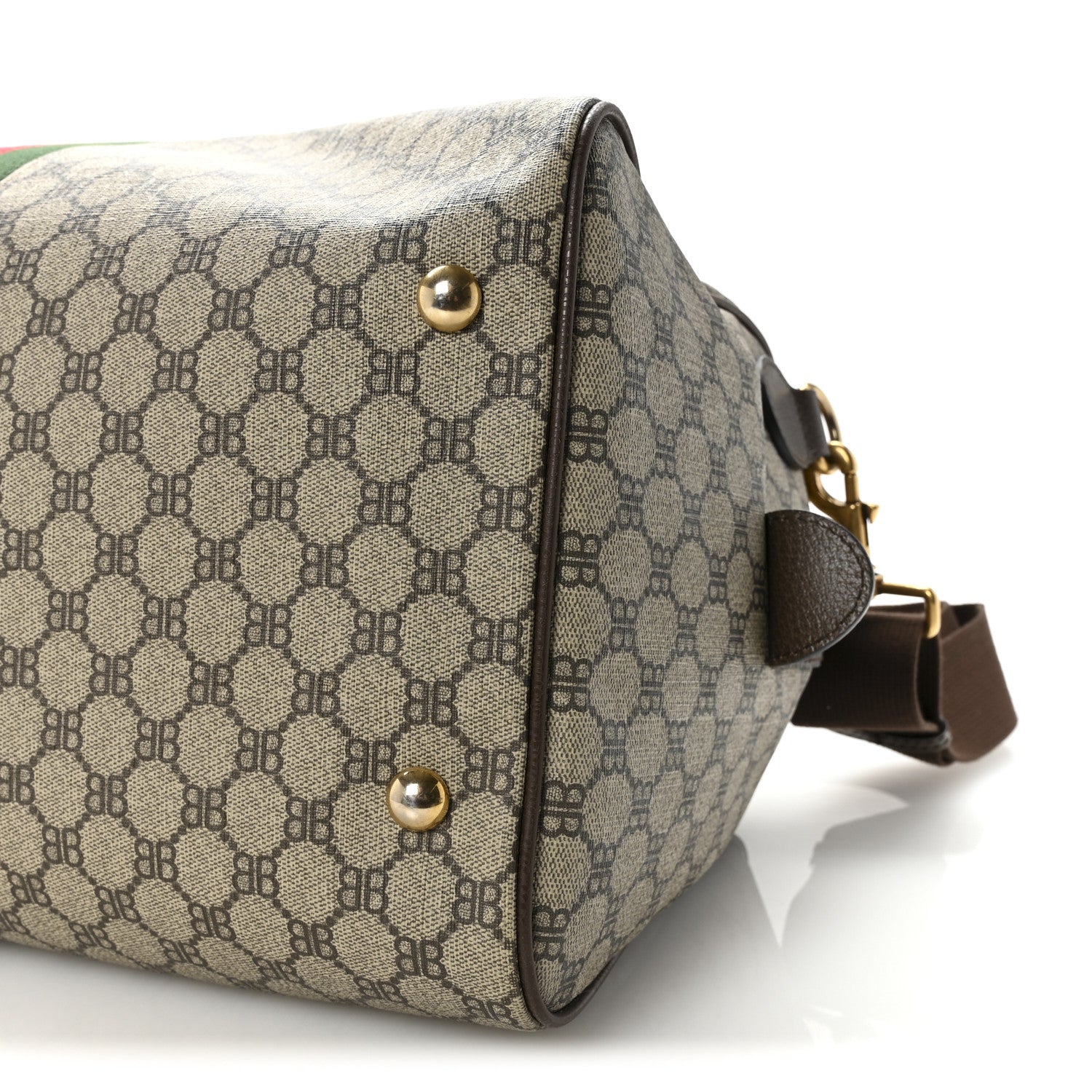 Gucci X BALENCIAGA BB Supreme Monogram Web Medium Ophidia Carry-On