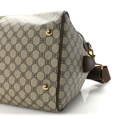 Gucci X BALENCIAGA BB Supreme Monogram Web Medium Ophidia Carry-On Duffle Bag Beige New Acero 9 of 9