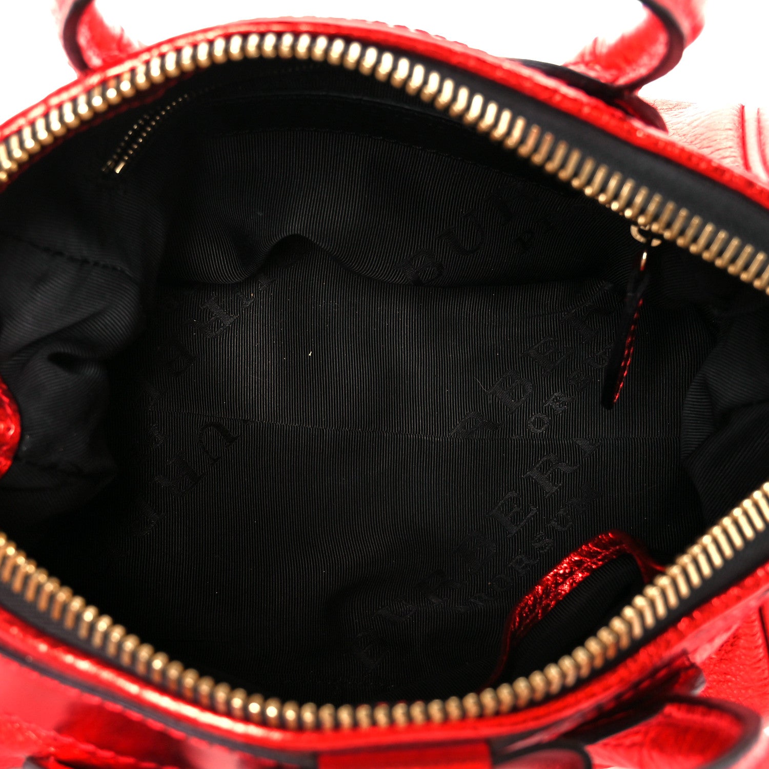 Burberry Metallic Calfskin Small Blaze Satchel Red 5 of 12