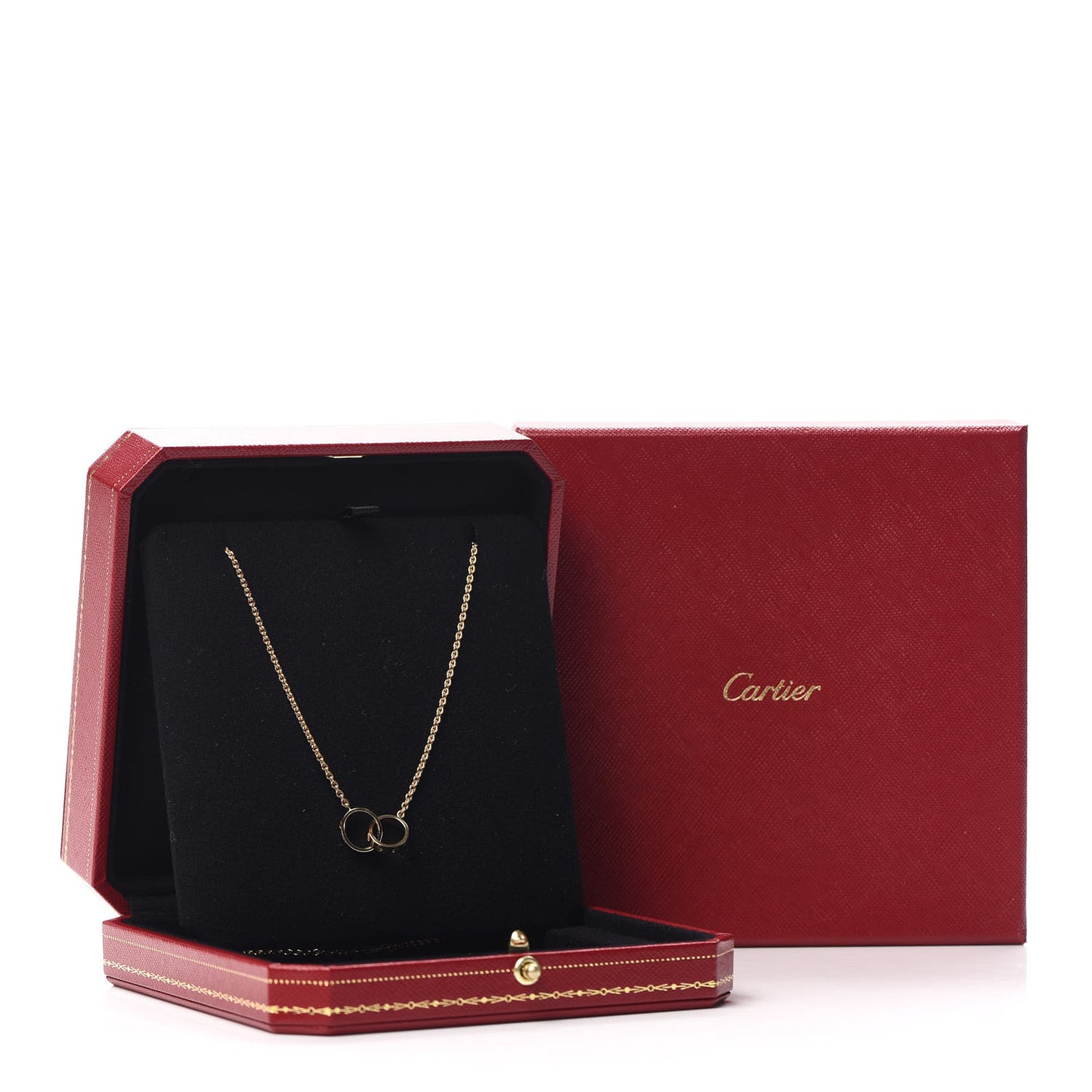 18K Yellow Gold Interlocking LOVE Necklace