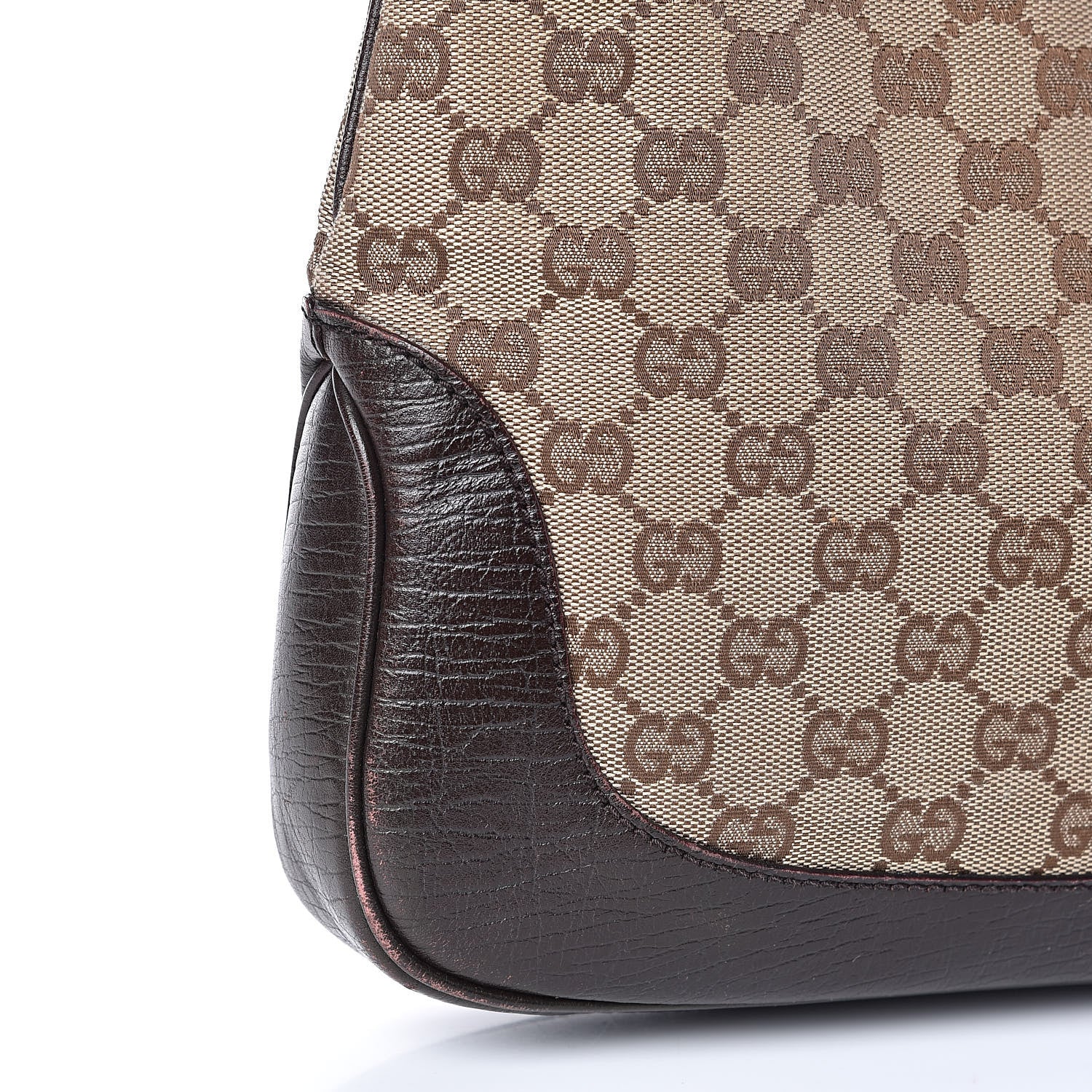 Gucci Monogram Web Jackie O Hobo Dark Brown 14 of 15