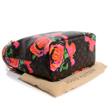 Louis Vuitton Monogram Roses Neverfull MM 4 of 8