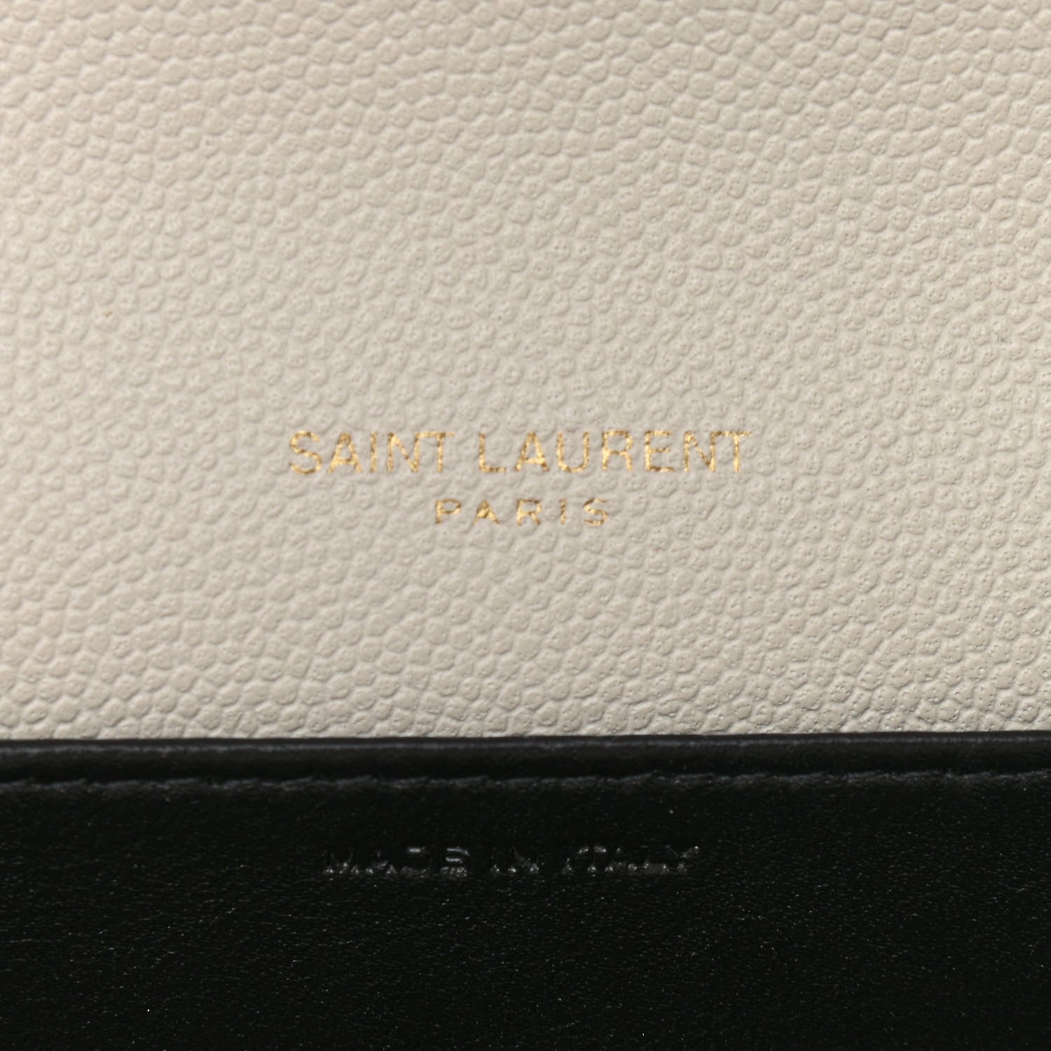 Saint Laurent Grain De Poudre Monogram Uptown Chain Wallet Crema Soft 7 of 11