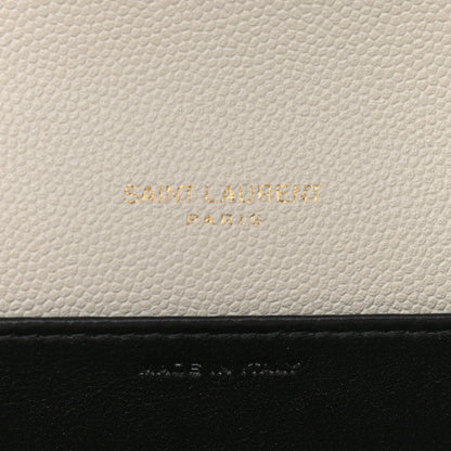 Saint Laurent Grain De Poudre Monogram Uptown Chain Wallet Crema Soft 7 of 11