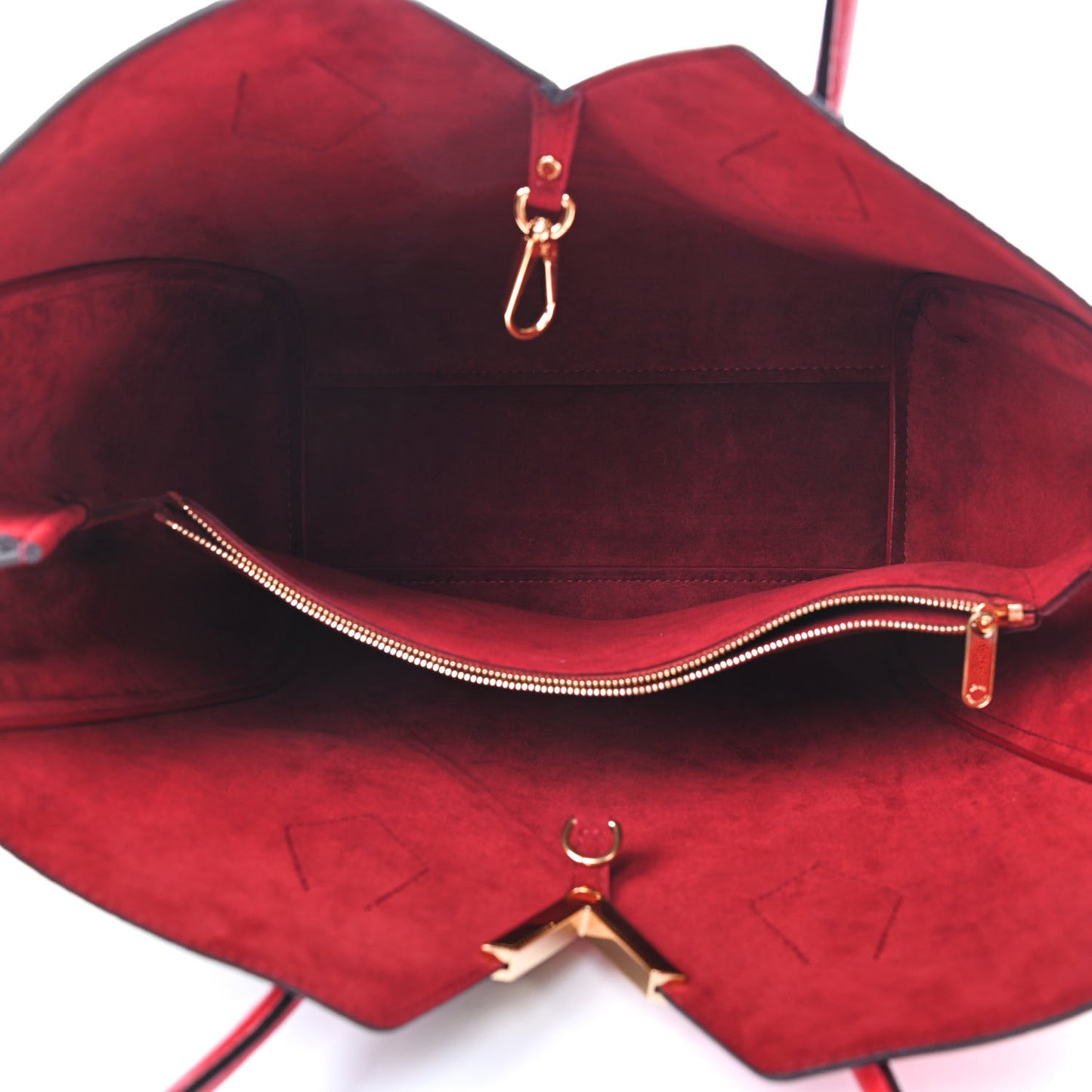 Calfskin Monogram Kimono Tote Cherry